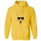Yellow Easter Bunny Classic Unisex Kids and Adults Pullover Hoodie			 									 									